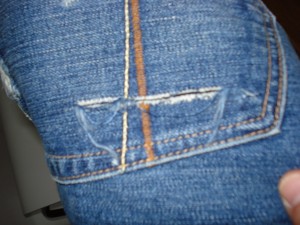 back left pocket