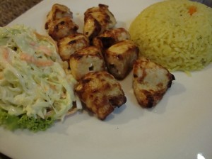 Shich Taouk with Rice
